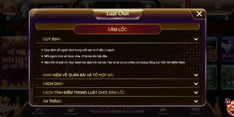 Cần nắm rõ luật chơi sâm lốc trước khi cá cược