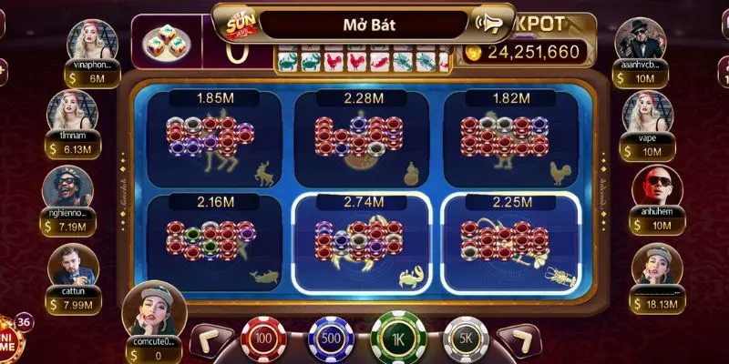 Có nhiều mức cược khác nhau để game thủ lựa chọn